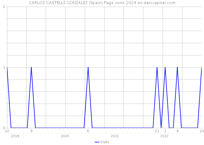CARLOS CASTELLS GONZALEZ (Spain) Page visits 2024 