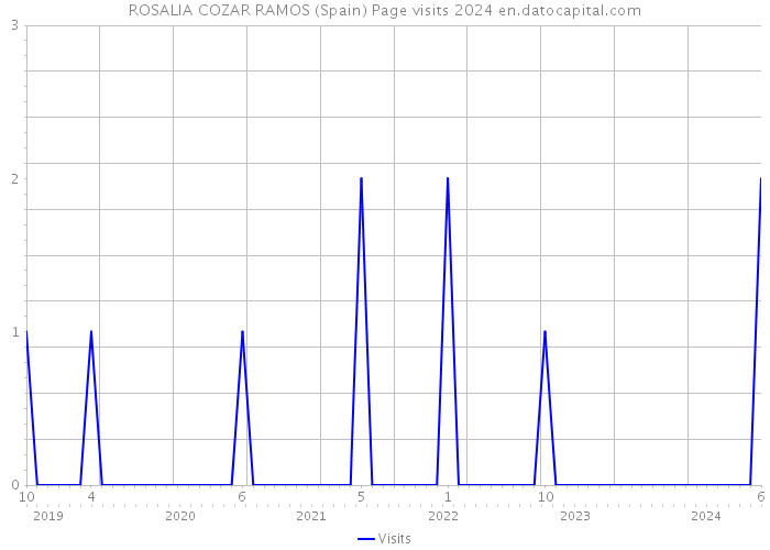 ROSALIA COZAR RAMOS (Spain) Page visits 2024 