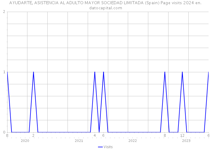 AYUDARTE, ASISTENCIA AL ADULTO MAYOR SOCIEDAD LIMITADA (Spain) Page visits 2024 