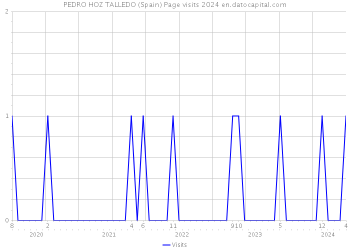 PEDRO HOZ TALLEDO (Spain) Page visits 2024 