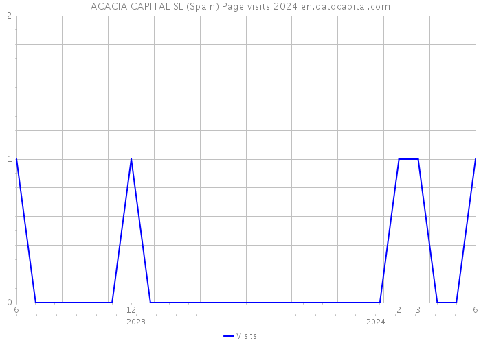 ACACIA CAPITAL SL (Spain) Page visits 2024 