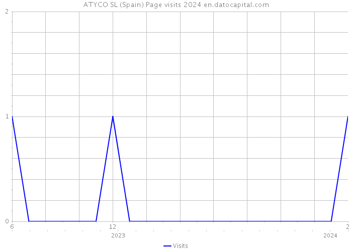 ATYCO SL (Spain) Page visits 2024 