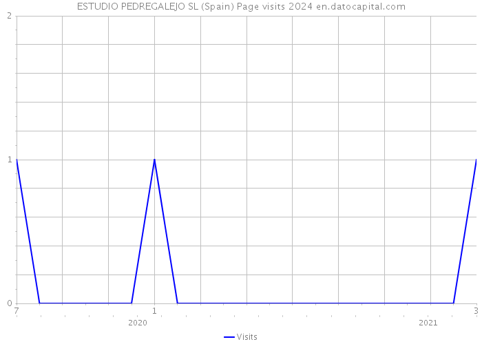 ESTUDIO PEDREGALEJO SL (Spain) Page visits 2024 
