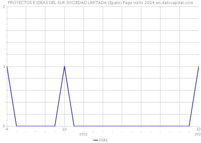 PROYECTOS E IDEAS DEL SUR SOCIEDAD LIMITADA (Spain) Page visits 2024 