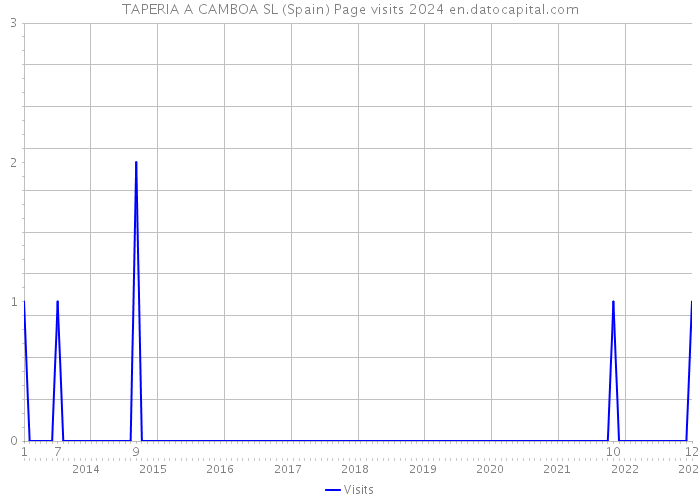 TAPERIA A CAMBOA SL (Spain) Page visits 2024 