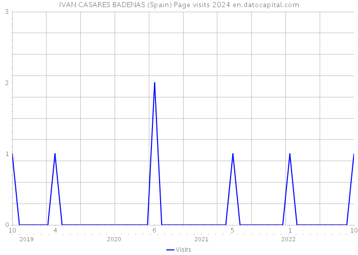 IVAN CASARES BADENAS (Spain) Page visits 2024 