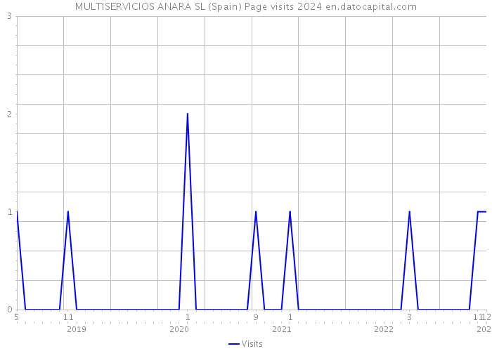 MULTISERVICIOS ANARA SL (Spain) Page visits 2024 