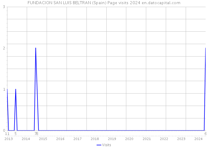 FUNDACION SAN LUIS BELTRAN (Spain) Page visits 2024 