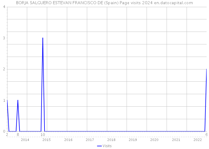 BORJA SALGUERO ESTEVAN FRANCISCO DE (Spain) Page visits 2024 
