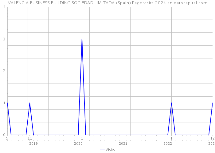 VALENCIA BUSINESS BUILDING SOCIEDAD LIMITADA (Spain) Page visits 2024 