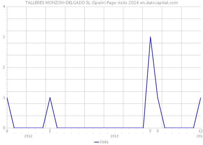 TALLERES MONZON-DELGADO SL (Spain) Page visits 2024 