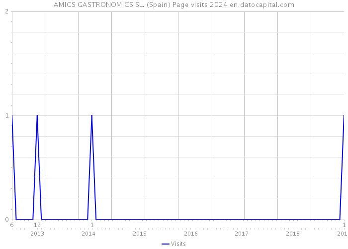 AMICS GASTRONOMICS SL. (Spain) Page visits 2024 