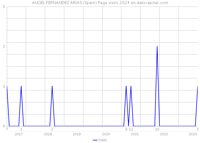 ANGEL FERNANDEZ ARIAS (Spain) Page visits 2024 