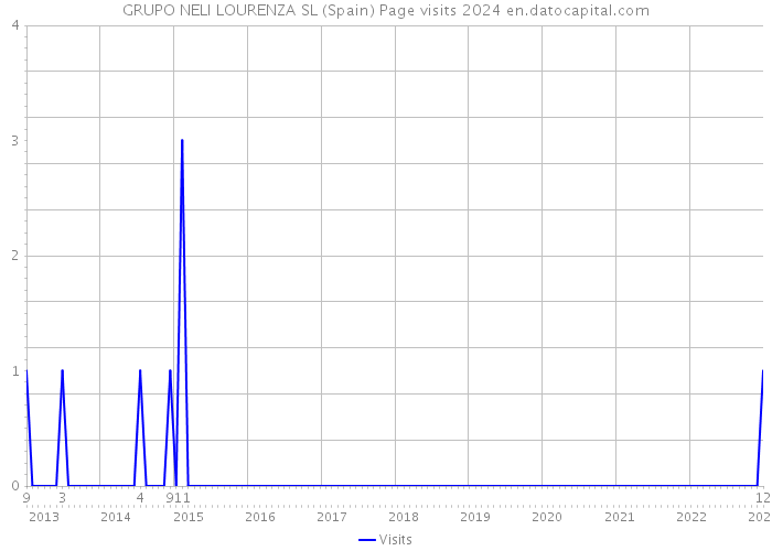 GRUPO NELI LOURENZA SL (Spain) Page visits 2024 