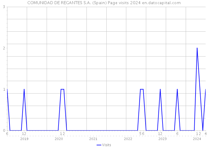 COMUNIDAD DE REGANTES S.A. (Spain) Page visits 2024 