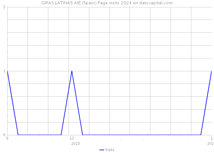 GIRAS LATINAS AIE (Spain) Page visits 2024 
