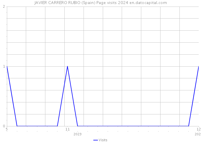 JAVIER CARRERO RUBIO (Spain) Page visits 2024 