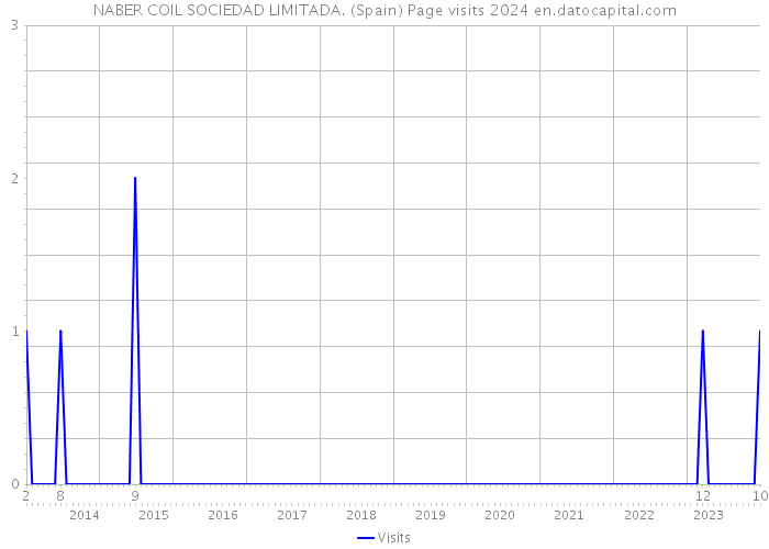 NABER COIL SOCIEDAD LIMITADA. (Spain) Page visits 2024 
