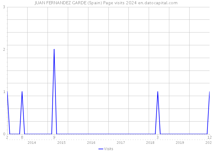 JUAN FERNANDEZ GARDE (Spain) Page visits 2024 