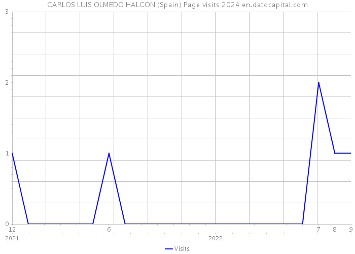 CARLOS LUIS OLMEDO HALCON (Spain) Page visits 2024 