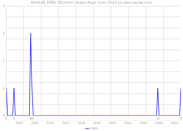 MANUEL PEÑA SEGOVIA (Spain) Page visits 2024 