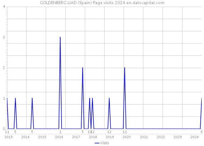 GOLDENBERG LIAD (Spain) Page visits 2024 