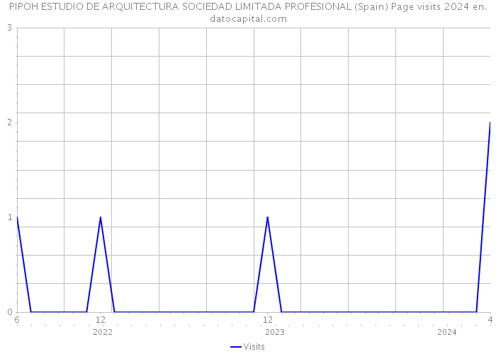 PIPOH ESTUDIO DE ARQUITECTURA SOCIEDAD LIMITADA PROFESIONAL (Spain) Page visits 2024 