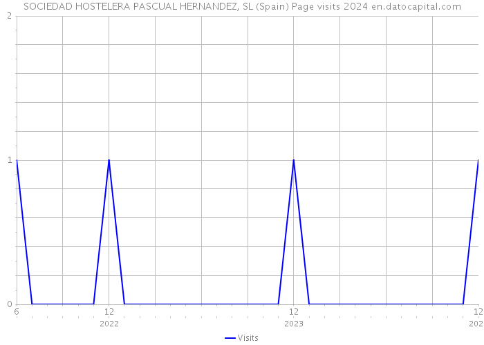 SOCIEDAD HOSTELERA PASCUAL HERNANDEZ, SL (Spain) Page visits 2024 