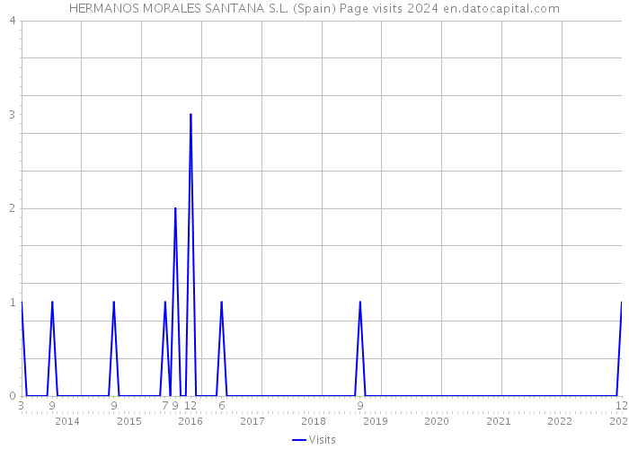 HERMANOS MORALES SANTANA S.L. (Spain) Page visits 2024 