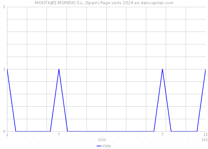 MONTAJES MORENO S.L. (Spain) Page visits 2024 