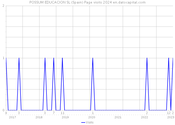 POSSUM EDUCACION SL (Spain) Page visits 2024 