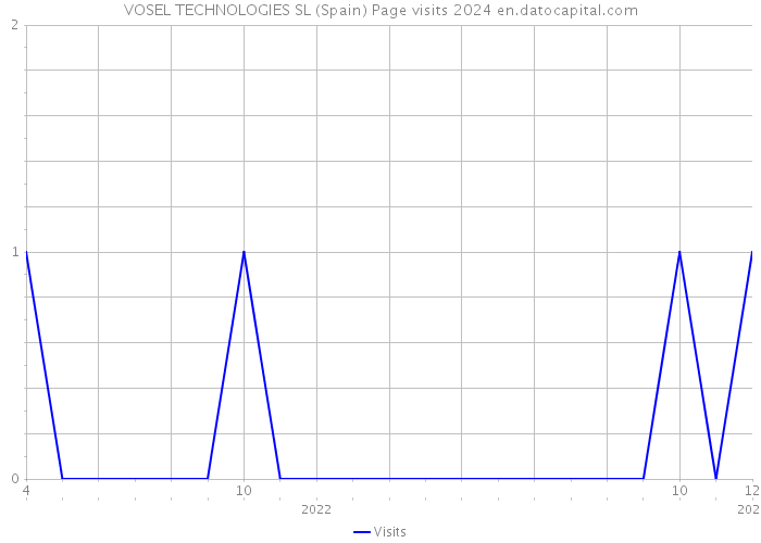 VOSEL TECHNOLOGIES SL (Spain) Page visits 2024 