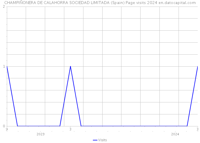 CHAMPIÑONERA DE CALAHORRA SOCIEDAD LIMITADA (Spain) Page visits 2024 