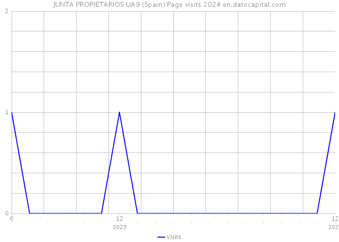 JUNTA PROPIETARIOS UA9 (Spain) Page visits 2024 