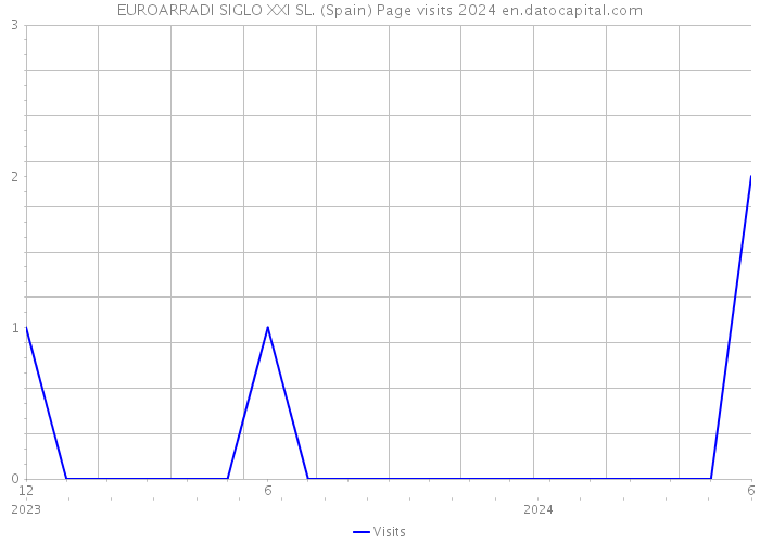 EUROARRADI SIGLO XXI SL. (Spain) Page visits 2024 