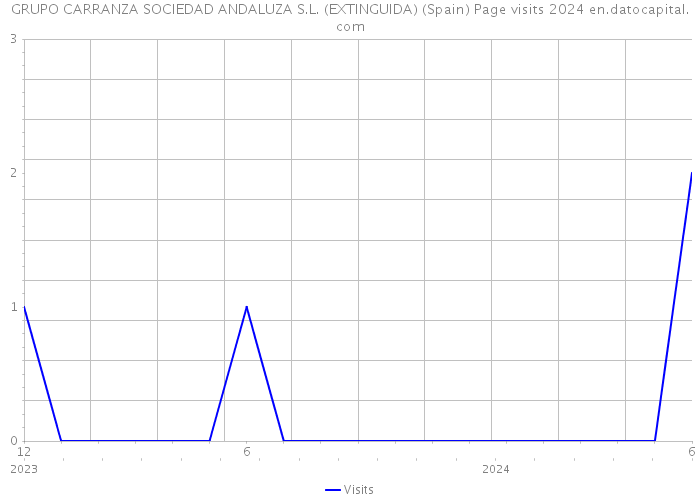 GRUPO CARRANZA SOCIEDAD ANDALUZA S.L. (EXTINGUIDA) (Spain) Page visits 2024 