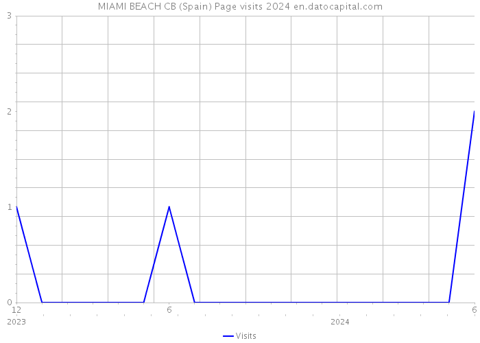 MIAMI BEACH CB (Spain) Page visits 2024 