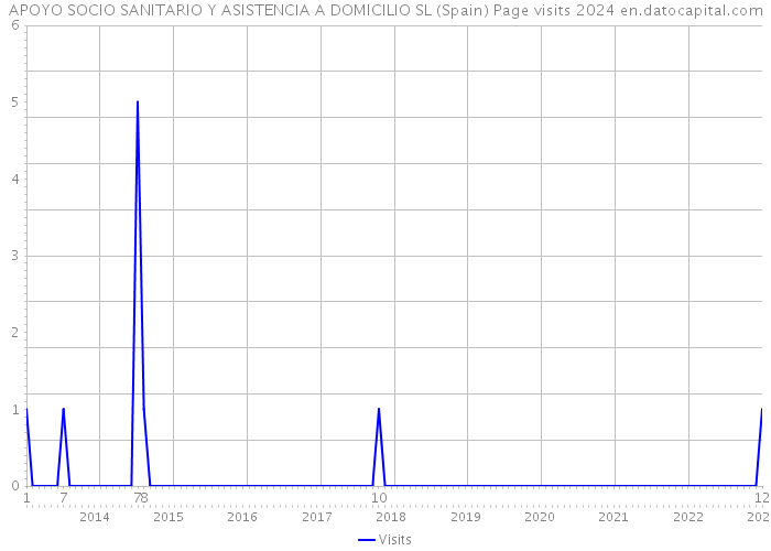APOYO SOCIO SANITARIO Y ASISTENCIA A DOMICILIO SL (Spain) Page visits 2024 