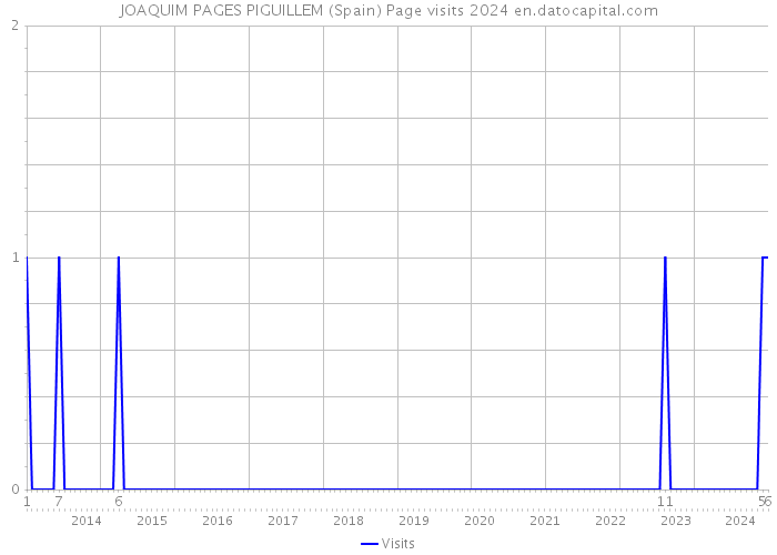 JOAQUIM PAGES PIGUILLEM (Spain) Page visits 2024 