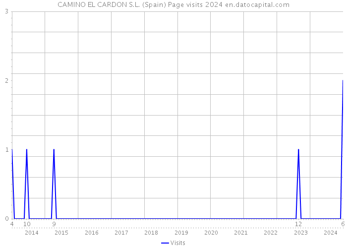 CAMINO EL CARDON S.L. (Spain) Page visits 2024 