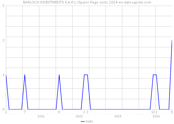 BARLOCH INVESTMENTS S.A.R.L (Spain) Page visits 2024 