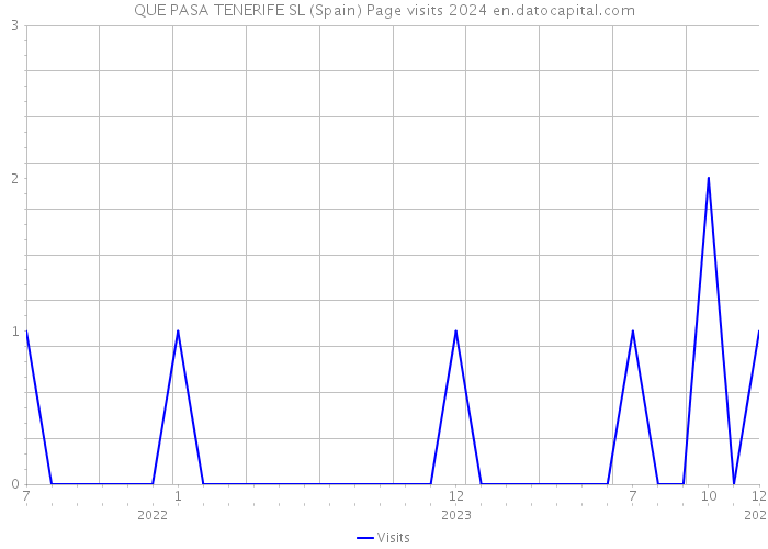 QUE PASA TENERIFE SL (Spain) Page visits 2024 