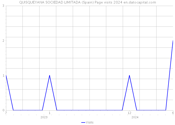 QUISQUEYANA SOCIEDAD LIMITADA (Spain) Page visits 2024 
