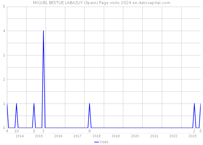 MIGUEL BESTUE LABAZUY (Spain) Page visits 2024 