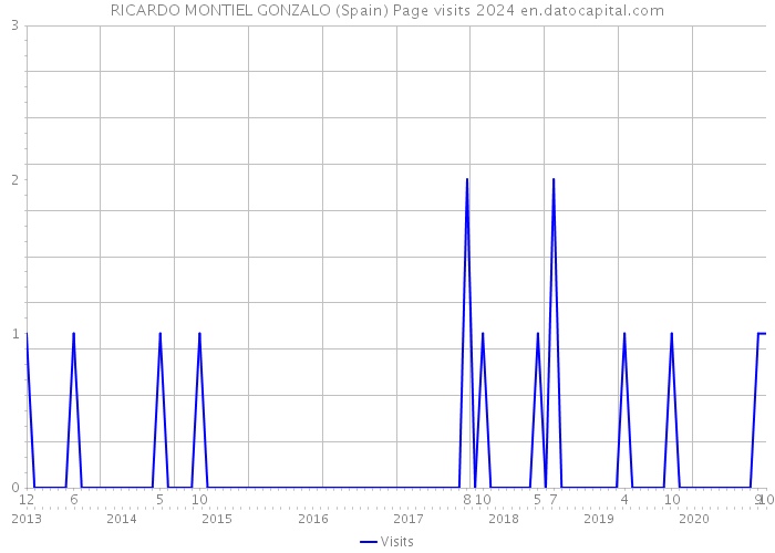 RICARDO MONTIEL GONZALO (Spain) Page visits 2024 