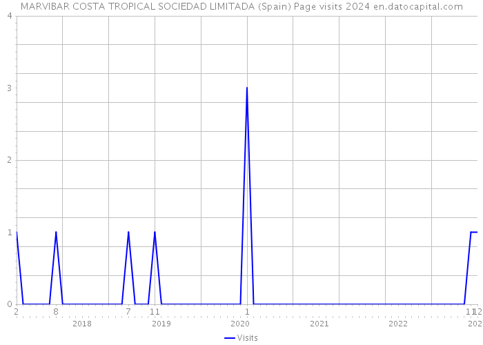 MARVIBAR COSTA TROPICAL SOCIEDAD LIMITADA (Spain) Page visits 2024 