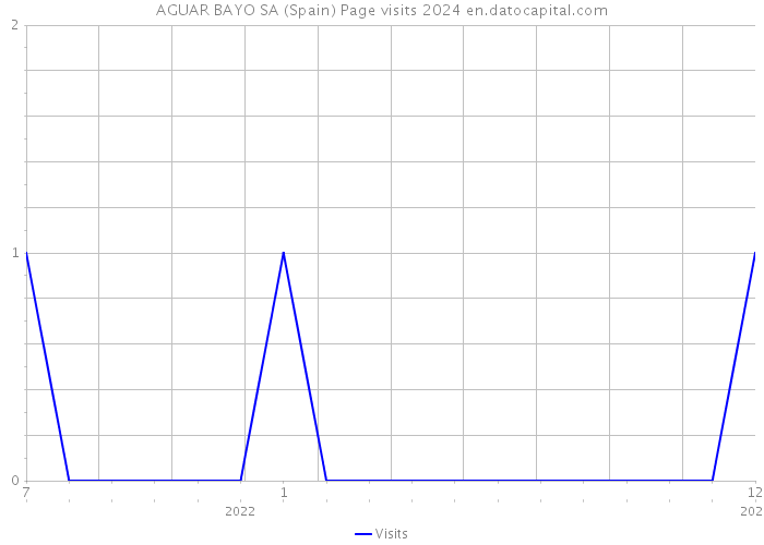 AGUAR BAYO SA (Spain) Page visits 2024 