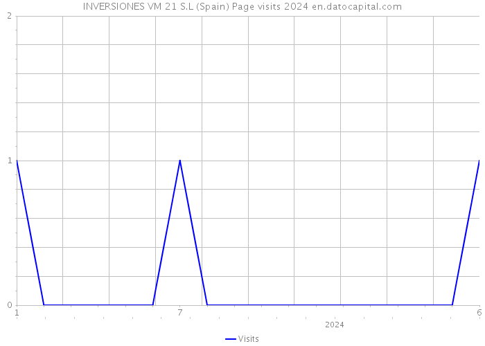 INVERSIONES VM 21 S.L (Spain) Page visits 2024 