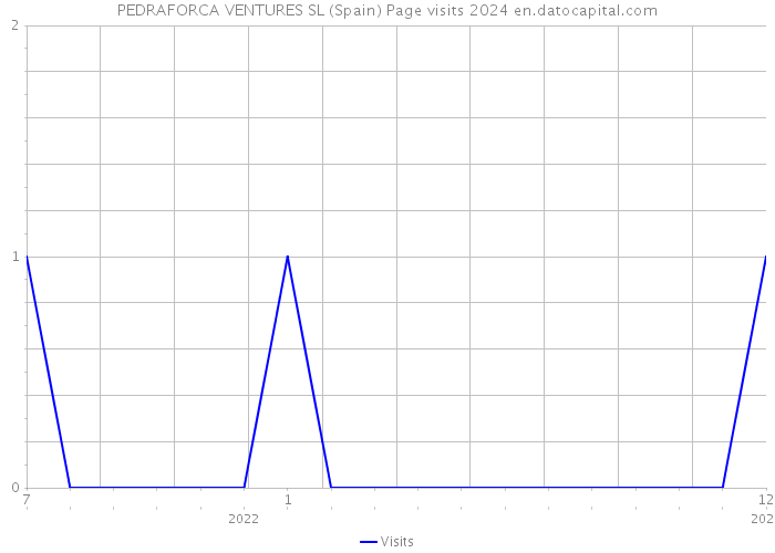 PEDRAFORCA VENTURES SL (Spain) Page visits 2024 