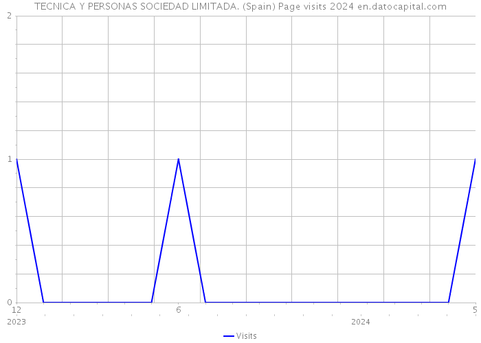TECNICA Y PERSONAS SOCIEDAD LIMITADA. (Spain) Page visits 2024 